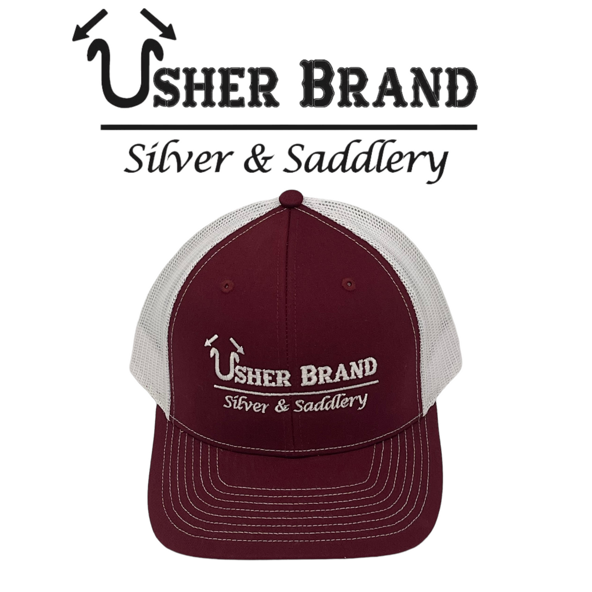 Usher Brand Maroon Ball Cap